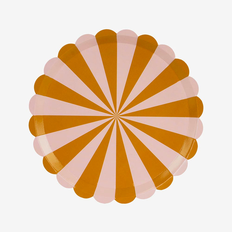 Assiettes jetable sur le thĂšme de l'automne