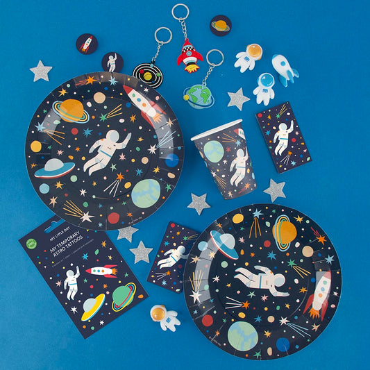 Vaisselle astro pour déco de fête cosmique