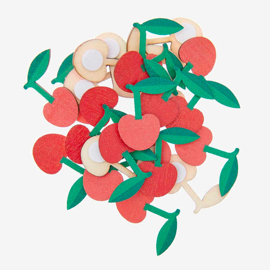 Autocollants en bois cerise pour activités manuelles enfant