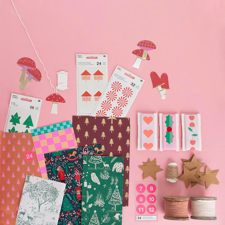 Ruban en gaze de coton vieux rose : accessoire emballage cadeau