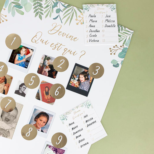 Jeu pour baby shower et gender reveal : devine qui est qui