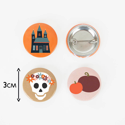 1 badge halloween : idee cadeau pochette surprise halloween