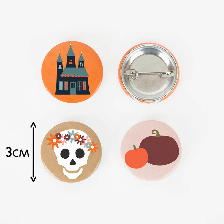 1 badge halloween : idee cadeau pochette surprise halloween