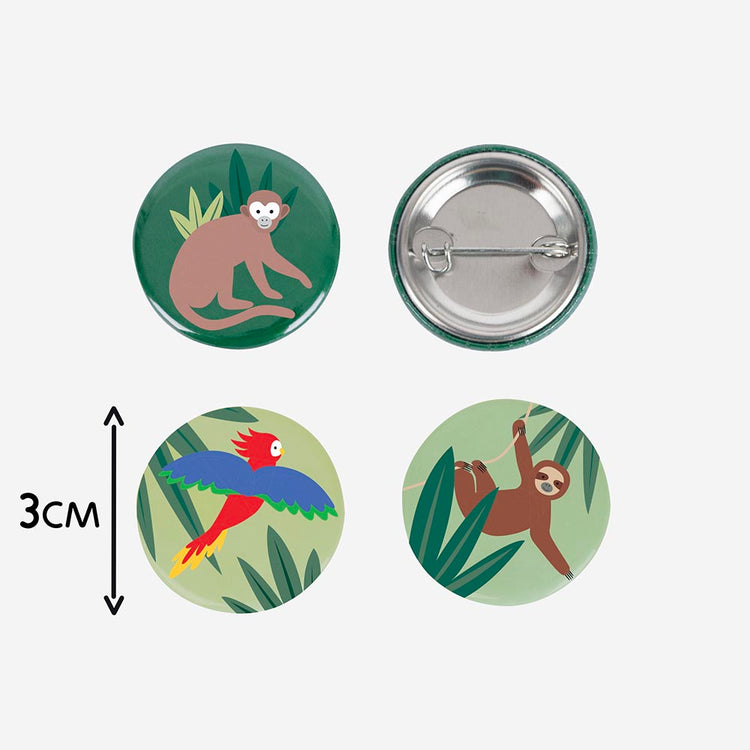 Badge animal pour anniversaire jungle My Little Day