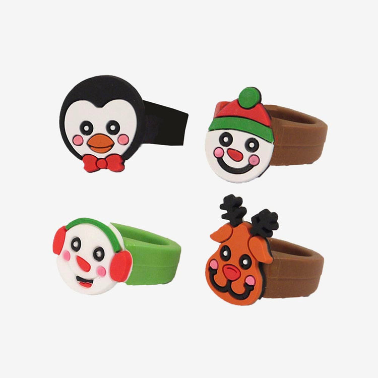 cadeau pour calendrier de l'avent ou pochette surprise de noel : 1 bague de noël