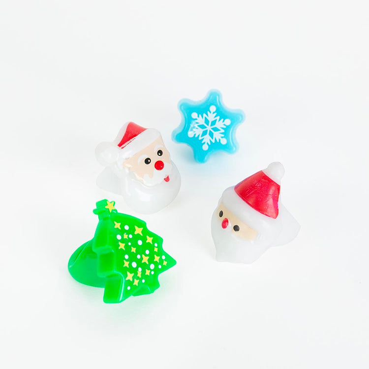 Bague de Noël lumineuse, décoration festive pour fête de Noël