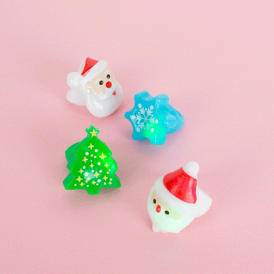 Bague de Noël lumineuse, accessoire original pour fête de Noël