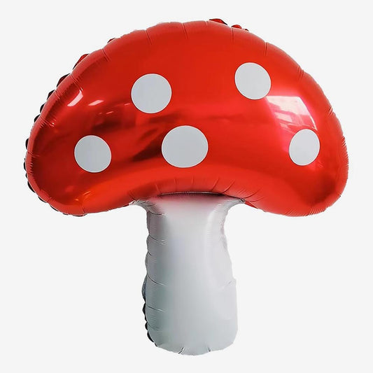 Ballon champignon rouge pour anniversaire ou thème forêt