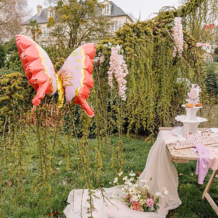 Ballon gonflable papillon pour anniversaire nature