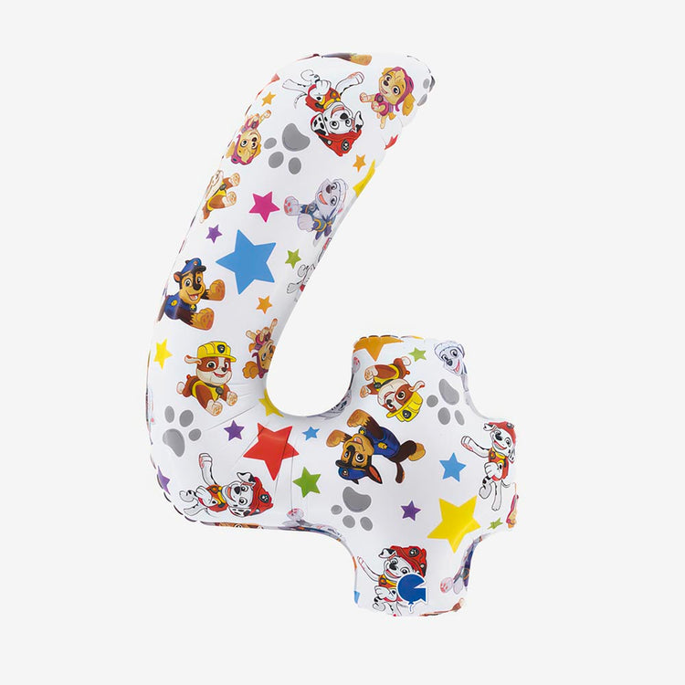 Ballon chiffre Pat'Patrouille : deco anniversaire Pat Patrouille