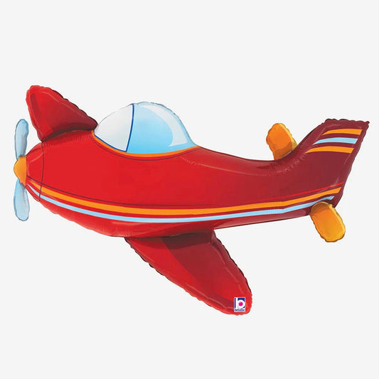 Ballon avion rouge, pour goûter d’enfant passionné d’aviation