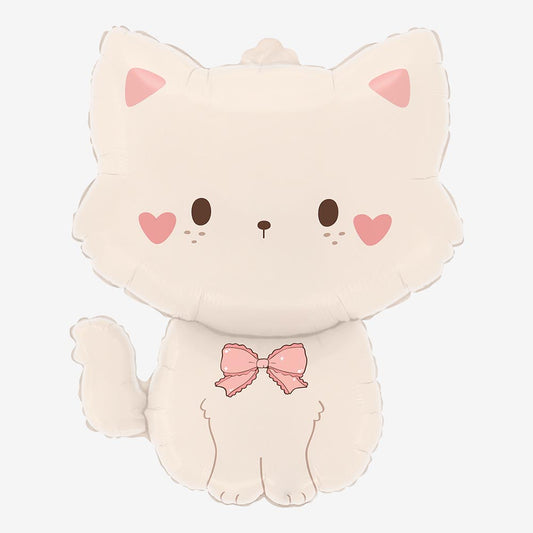 Ballon chaton mignon - accessoire décoration fête anniversaire chat