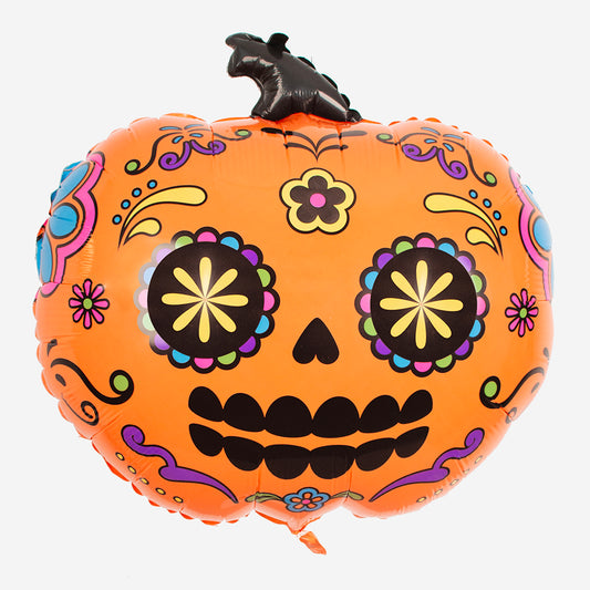 Ballon citrouille Dia de los muertos : deco anniversaire Frida Kahlo