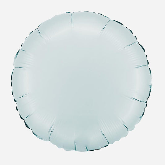 Ballon mylar pastille bleu pastel : deco anniversaire garcon