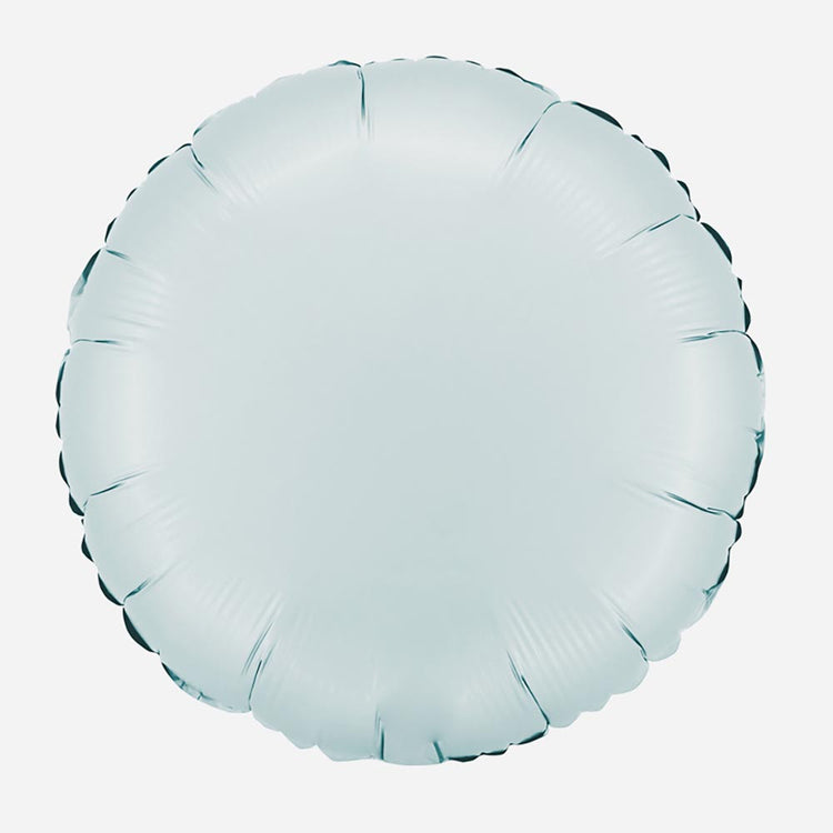 Ballon mylar pastille bleu pastel : deco anniversaire garcon