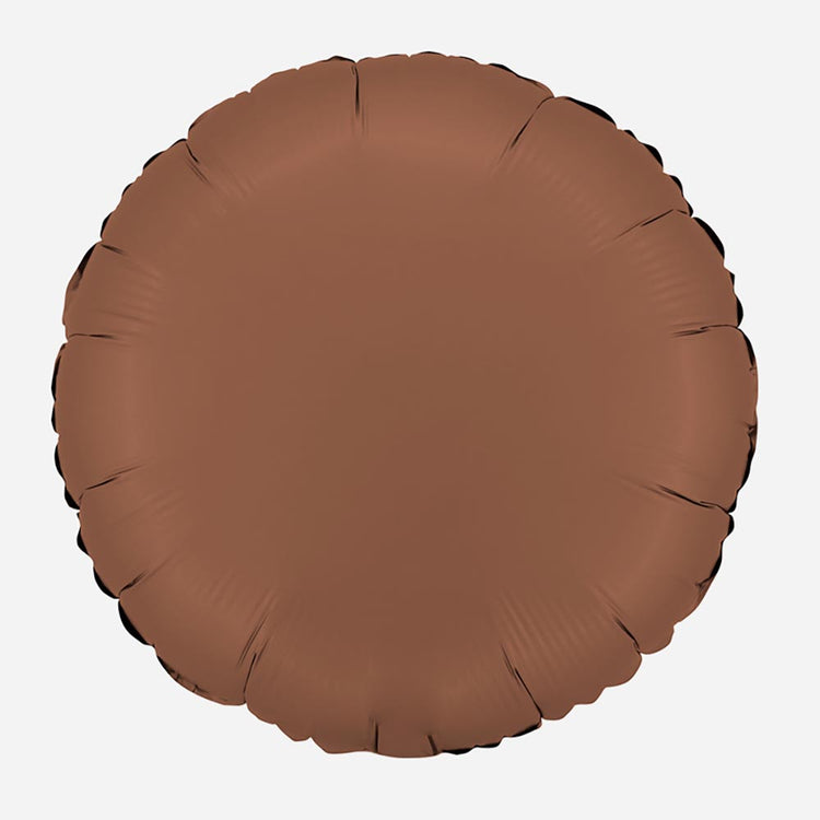 Ballon mylar pastille chocolat satin : deco anniversaire adulte