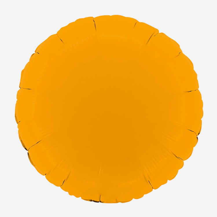 Ballon helium pastille ocre mat pour decoration Halloween