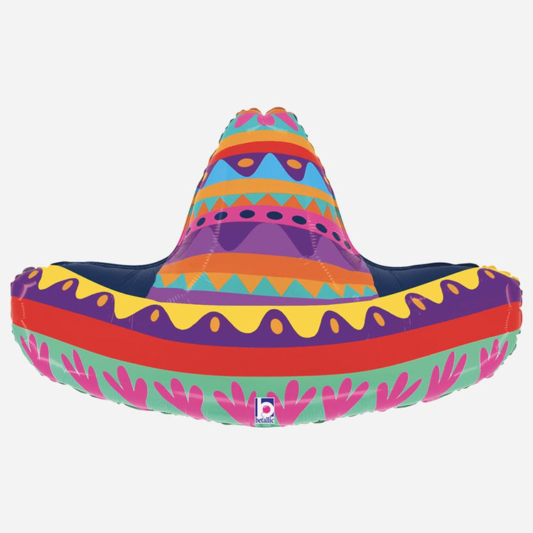 Ballon helium sombrero : decoration anniversaire thĂšme Mexique