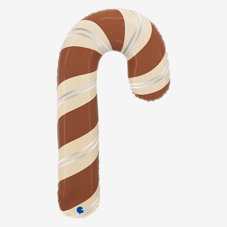 ballon sucre d'orge nude et marron décoration noël ou fête thème noël