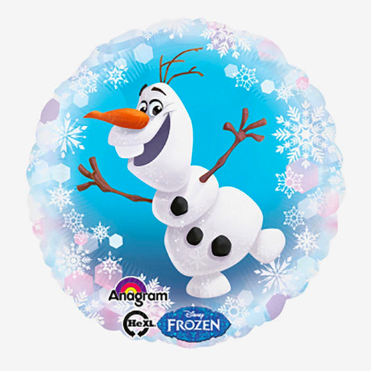 Ballon helium Olaf : deco anniversaire reine des neiges
