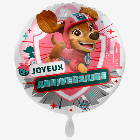 Ballon helium anniversaire Liberty : deco anniversaire Pat Patrouille