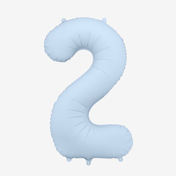 Chiffre bleu brume gonflable pour fĂȘte de naissance