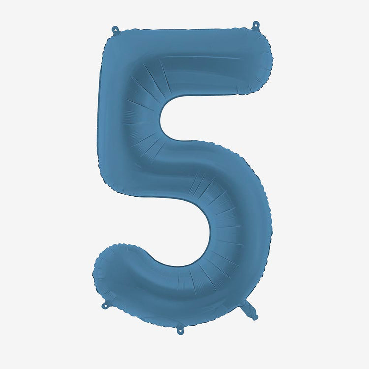 Grand ballon chiffre bleu pour anniversaire festif