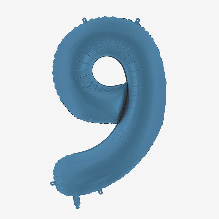 Déco chiffre helium bleu pour anniversaire enfant ou adulte