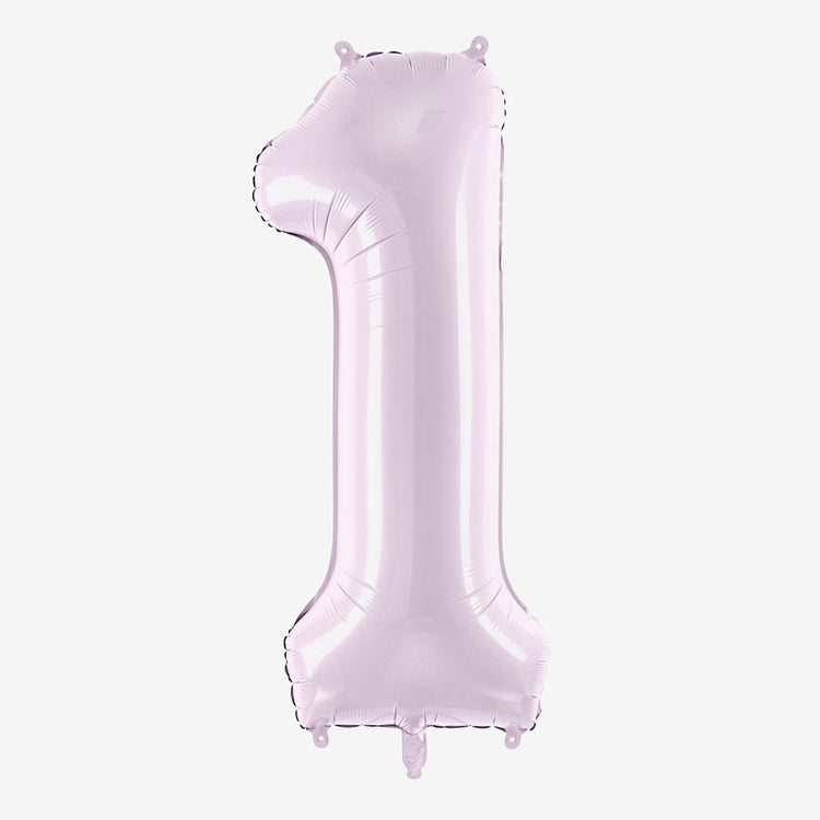 Ballon géant chiffre mauve pour décoration d'anniversaire
