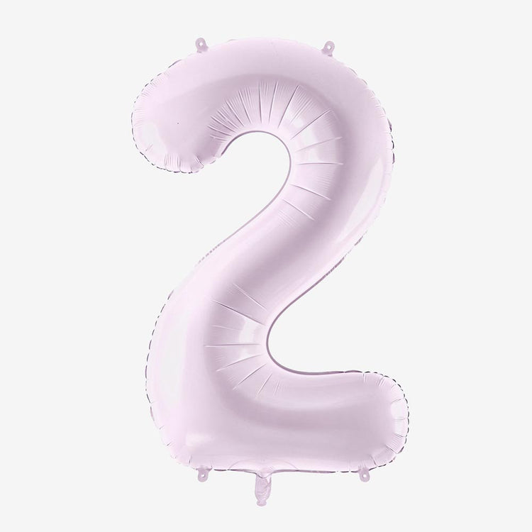 Ballon géant chiffre mauve idéal pour organiser son anniversaire