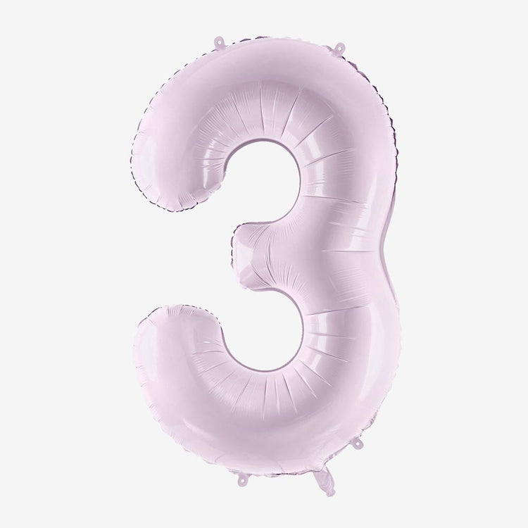 Ballon géant chiffre mauve parfait pour décorer son intérieur