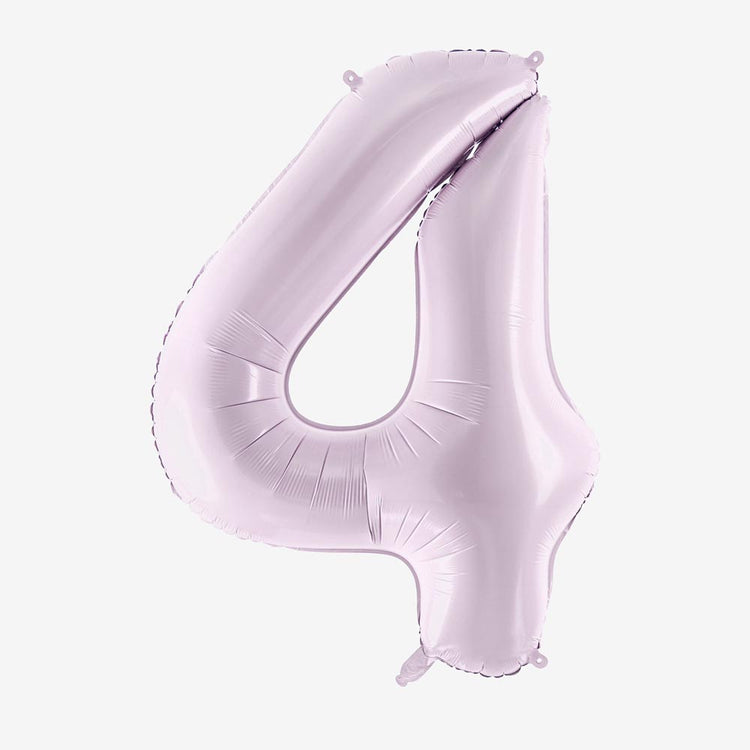 Ballon géant chiffre mauve parfait pour anniversaire thème unique