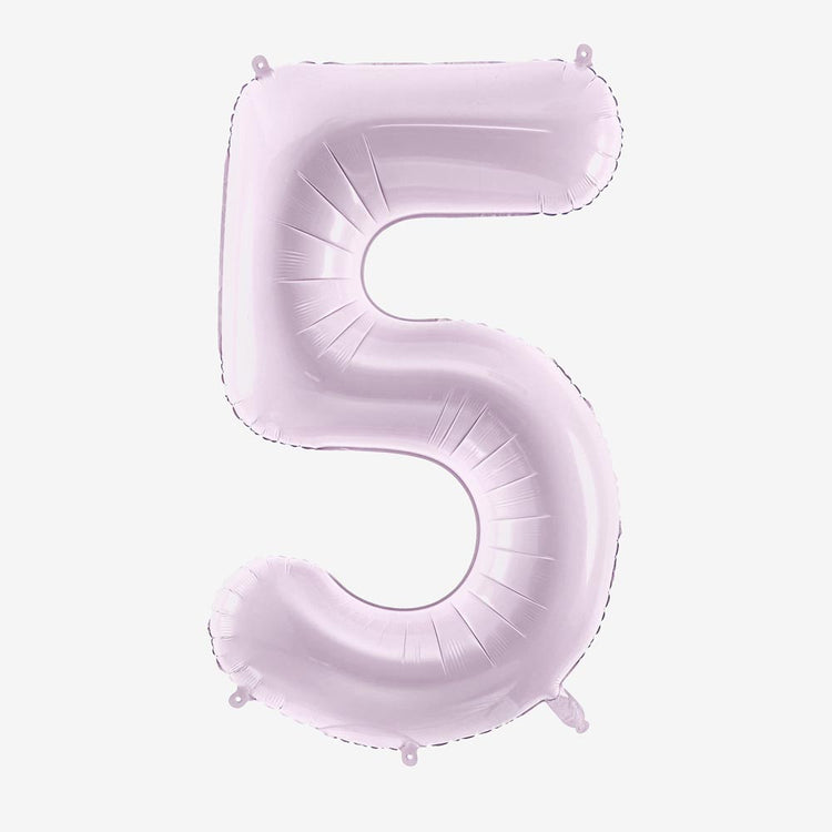 Ballon géant chiffre mauve idéal pour déco anniversaire