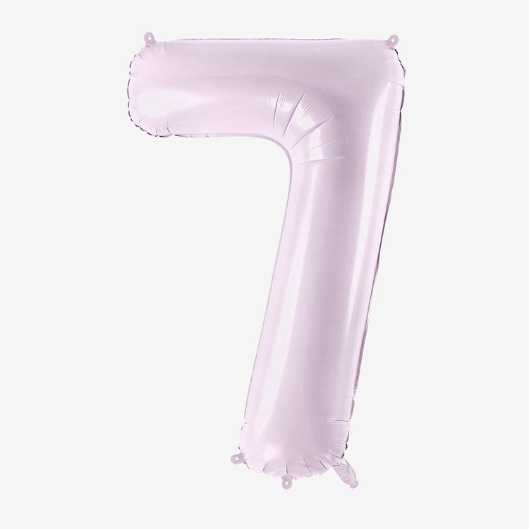 Ballon géant chiffre mauve pour un anniversaire grandiose