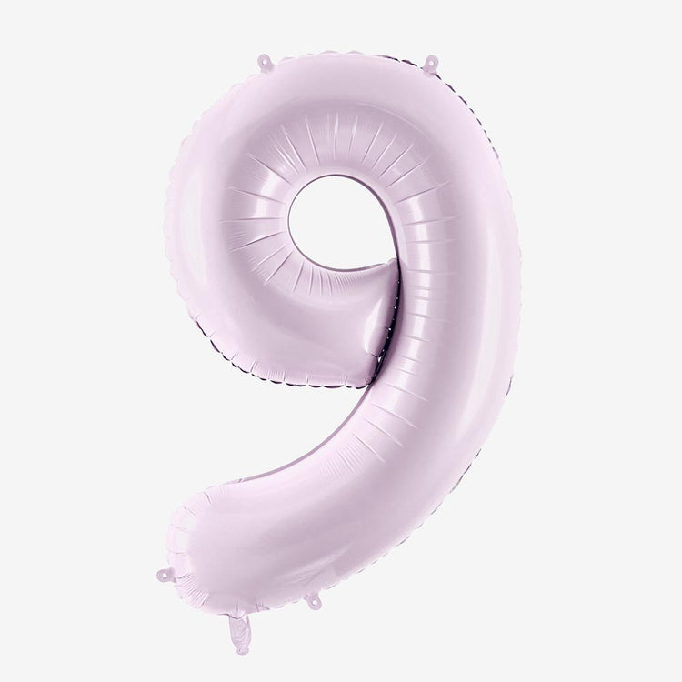 Ballon géant chiffre mauve pour un mariage mauve
