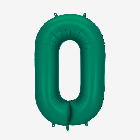 Ballon chiffre vert foncé, parfait pour anniversaire original