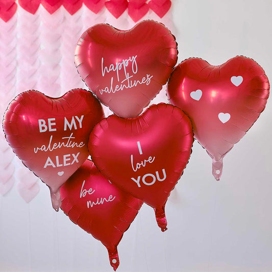 5 Ballons Saint-Valentin à personnaliser - deco romantique