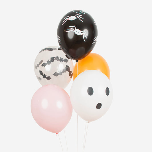 5 ballons Halloween pour dĂ©co fĂȘte halloween ou anniversaire effrayant