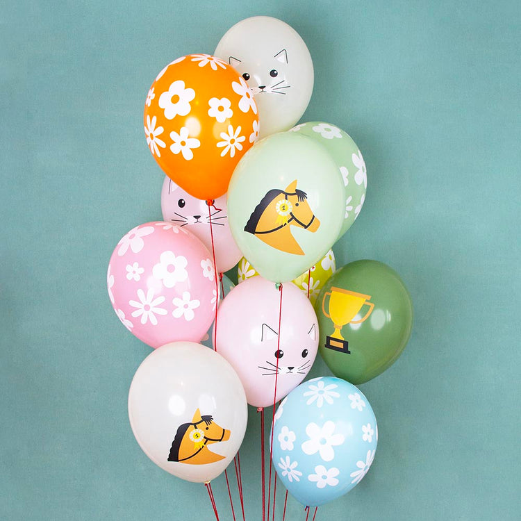 5 ballons de baudruche chat : deco anniversaire enfant