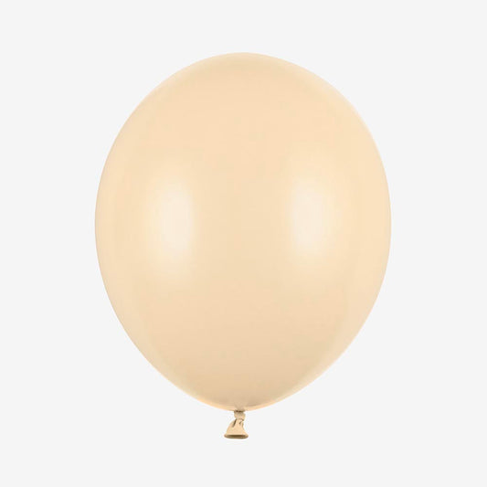 Un lot de 10 ballons beiges pour une déco chic et moderne.**