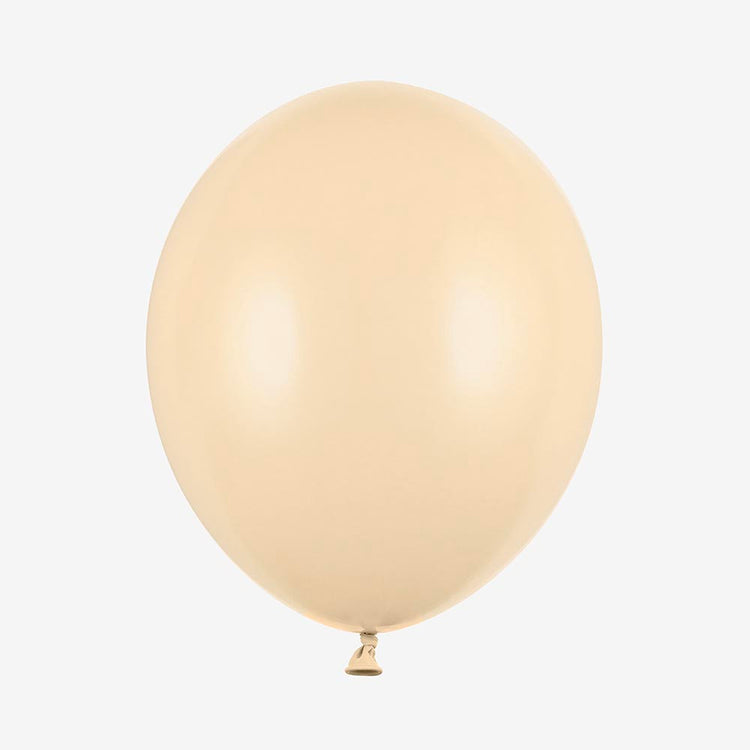 Un lot de 10 ballons beiges pour une déco chic et moderne.**