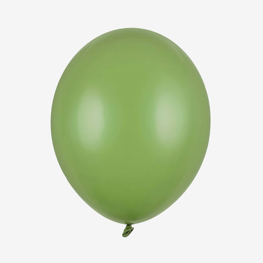 10 ballons vert romarin pour une déco de fête naturelle