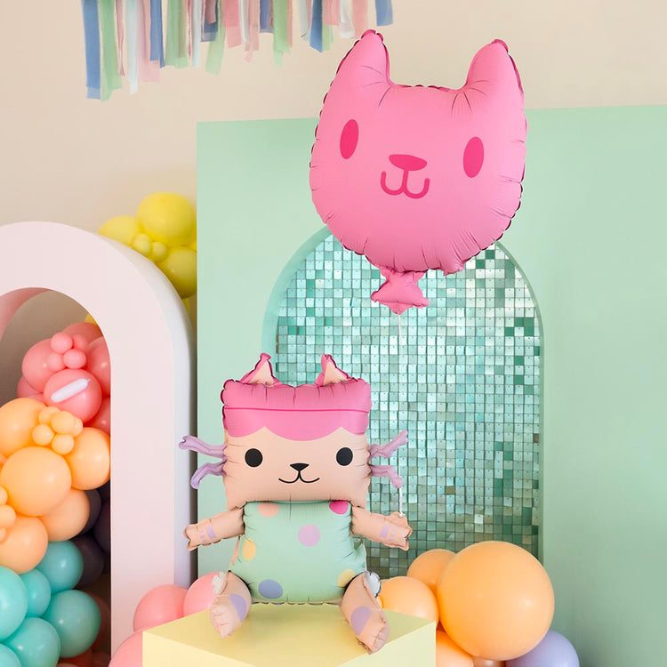 Ballon chaton avec ballon chat : fête enfant Gabby et la maison magique