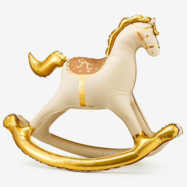 Ballon cheval Ă bascule pour baby shower ou baptĂȘme