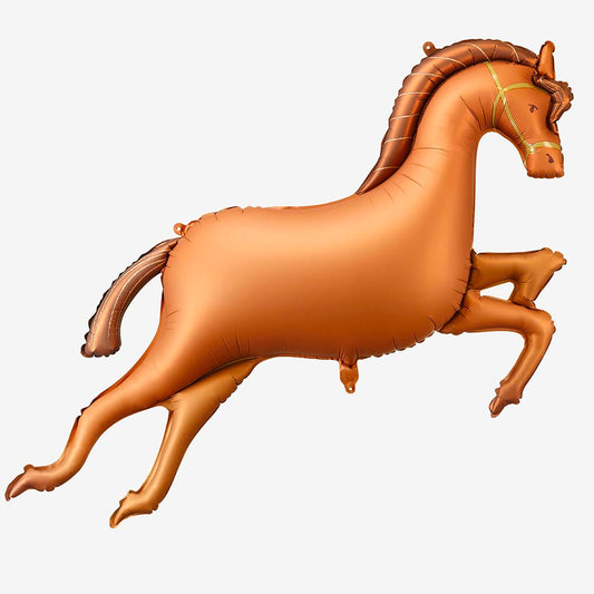 ballon cheval galopant marron pour une grappe de ballon equitation helium