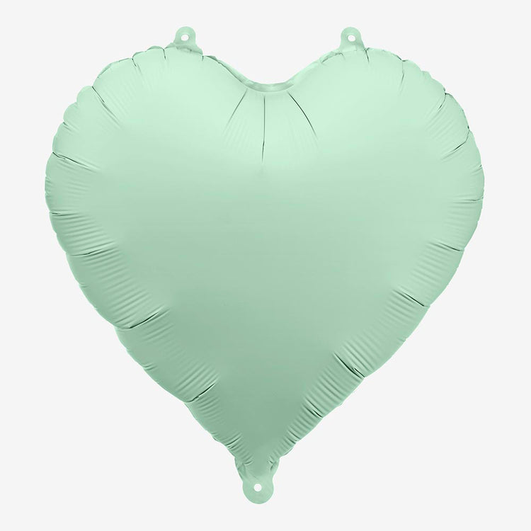 Ballon cĆur vert pour anniversaire nature ou garden party