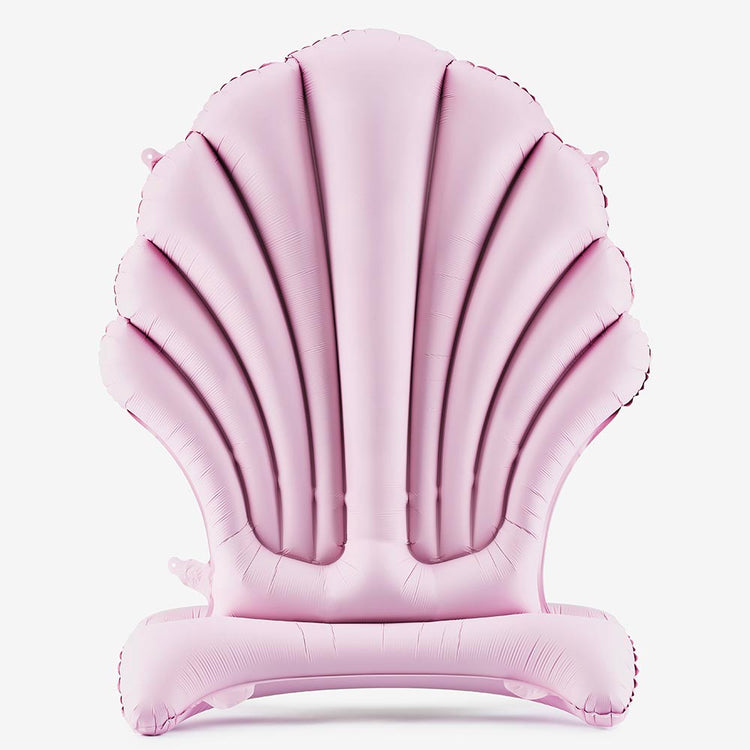 Ballon mauve en forme de coquillage, pour anniversaire marin