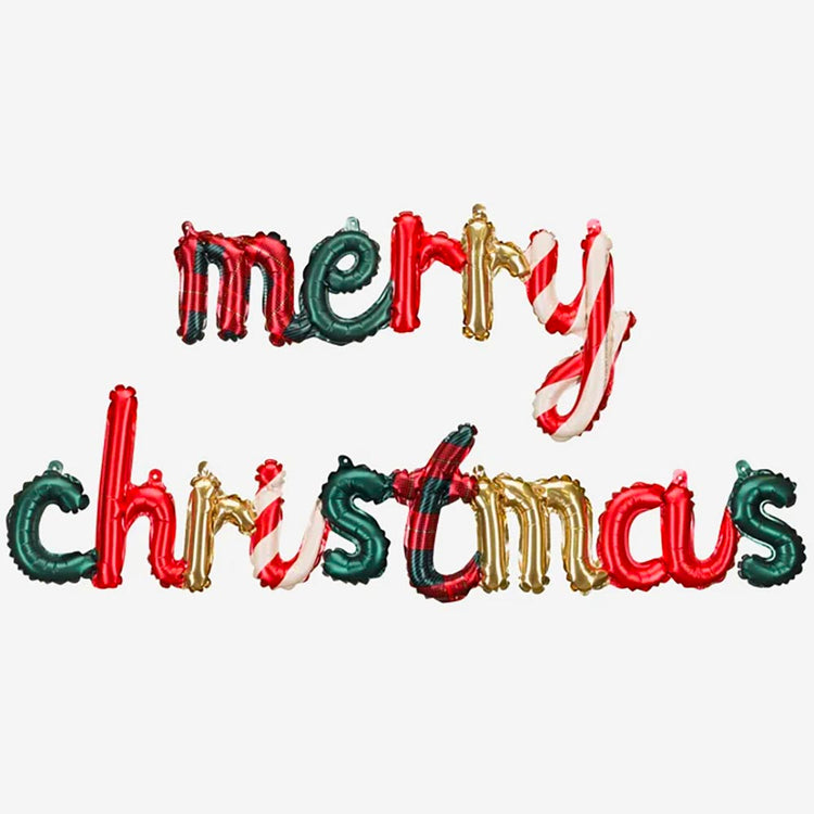 noël - ballon merry christmas décoration noël originale ou cadeau noel