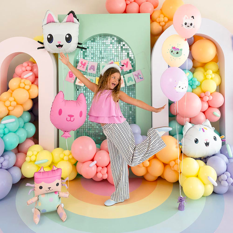 Ballon Pandy pattes : déco anniversaire Gabby et la maison magique