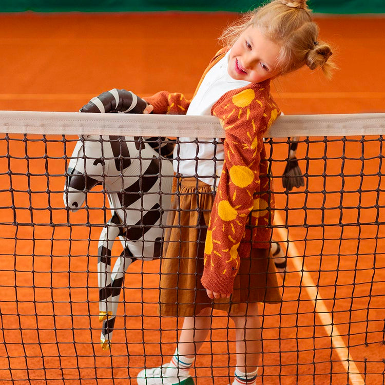 Ballon hélium zèbre noir et doré : decoration anniversaire animaux